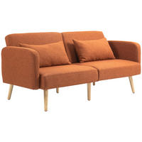 SCHLAFSOFA 3er-Sitz DE-14565 Klick-Klack mit verstellbarer Lehne Braun - Braun, Textil (170/80/83cm) - ComfortXL