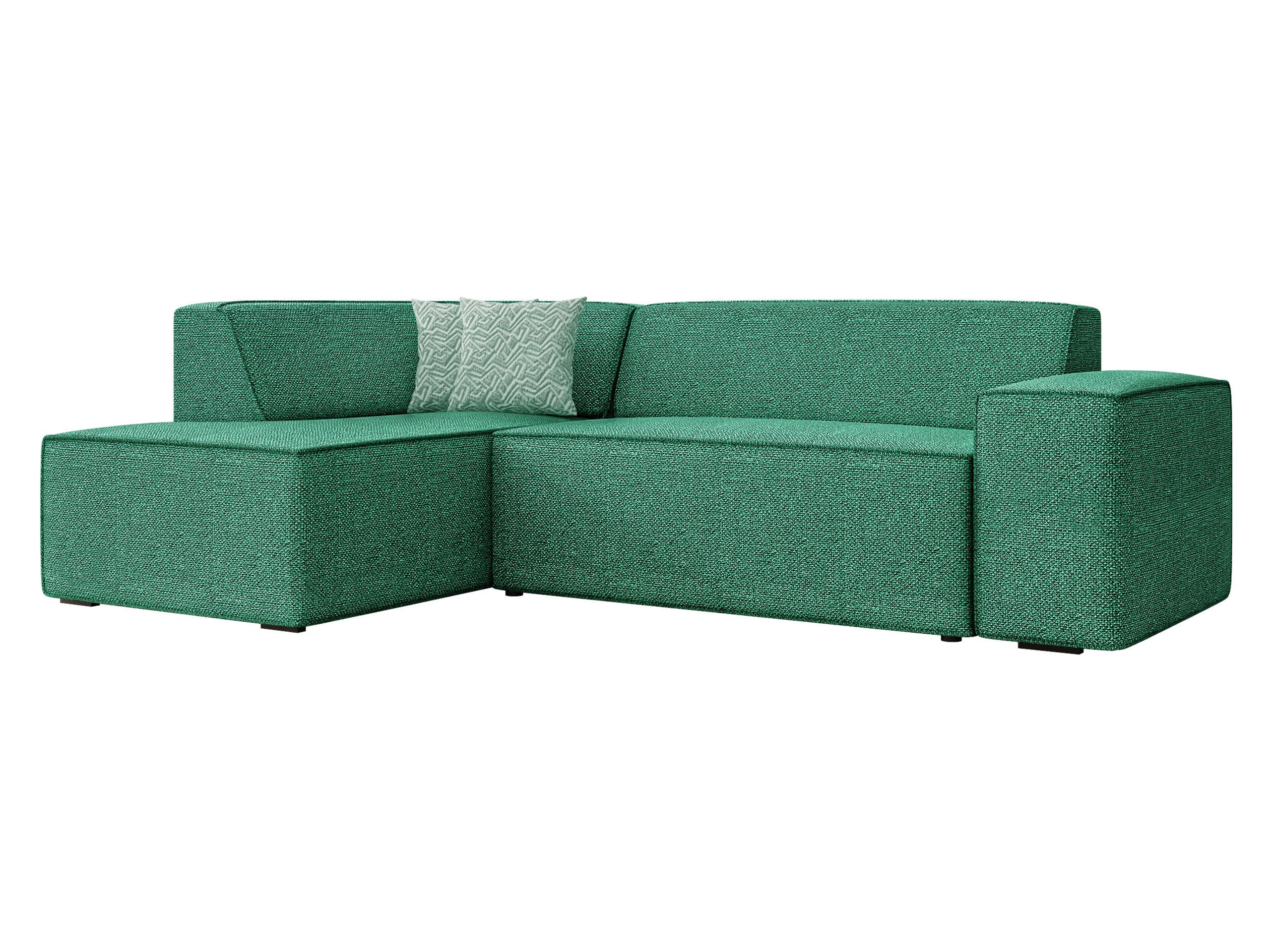 ECKSOFA Lordin Premium, Seite: Links - Grün, Holz/Textil (267/205cm) - MIRJAN24