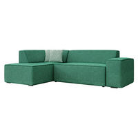ECKSOFA Lordin Premium, Seite: Links - Grün, Holz/Textil (267/205cm) - MIRJAN24