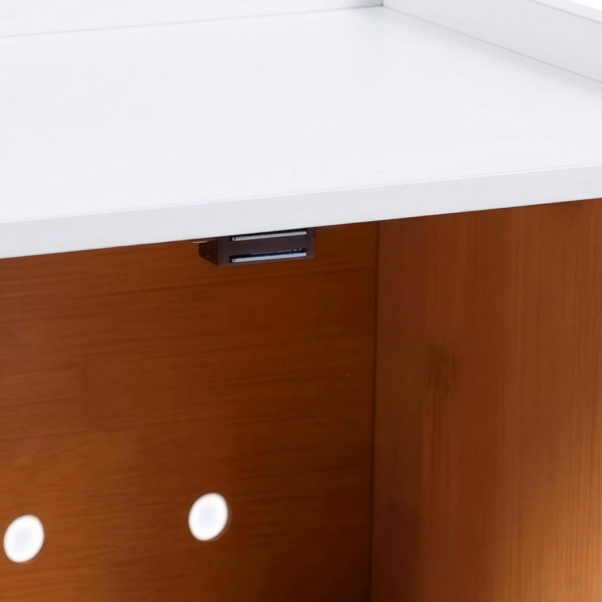 DÓZA na chlieb - biela, drevo/plast (40/26/25cm) - Relaxdays