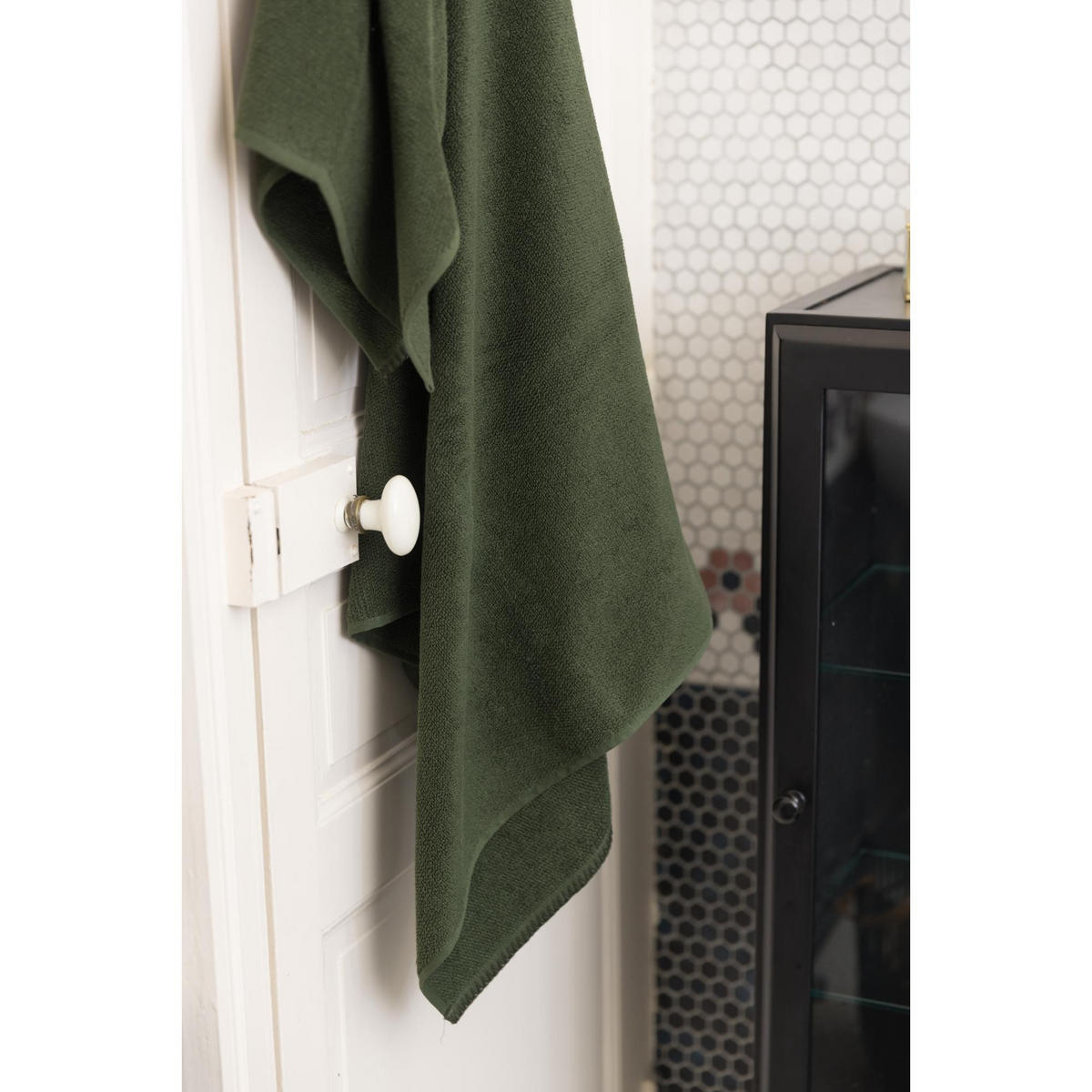 HANDTUCH Bora rosmarin 50 x 100 cm - Olivgrün, Textil (50/100cm) - Vivaraise