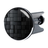 WASCHBECKENSTÖPSEL Cube - Schwarz, Kunststoff/Metall (4/7/7cm) - Sanilo