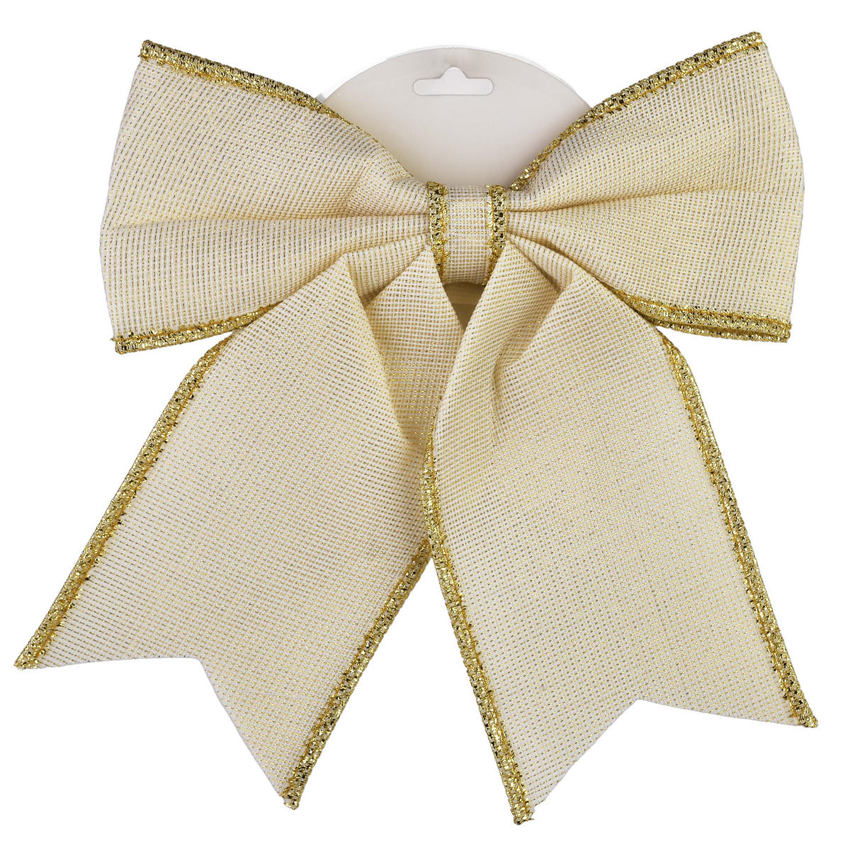 SCHLEIFE Santa Lila Beige 26x26x29 cm Kunststoff - Beige, Kunststoff (26/29/26cm) - Mondex