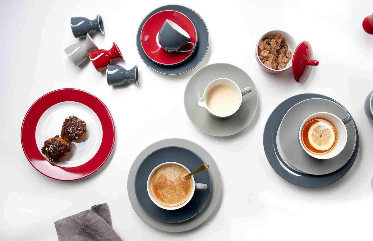 SUPPENTELLER Doppio bunt ø 22 cm 6er Set - Multicolor, Keramik (22cm) - Ritzenhoff Breker