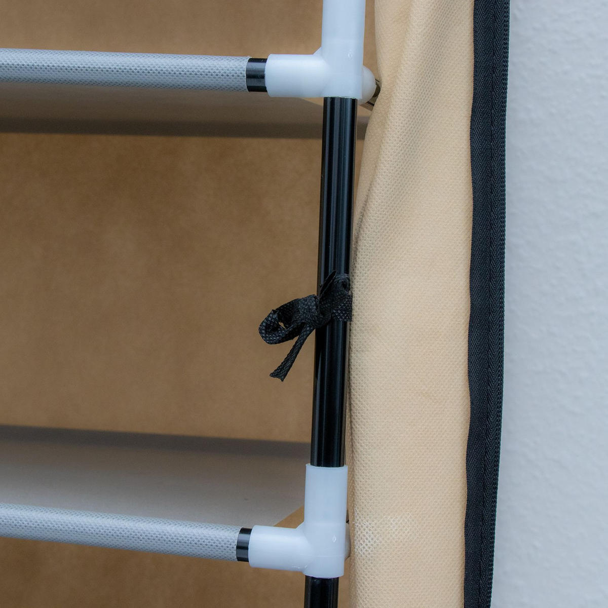 STOFFSCHRANK Faltschrank 170/58/28 cm - Beige, Textil (28/170/58cm) - Intirilife