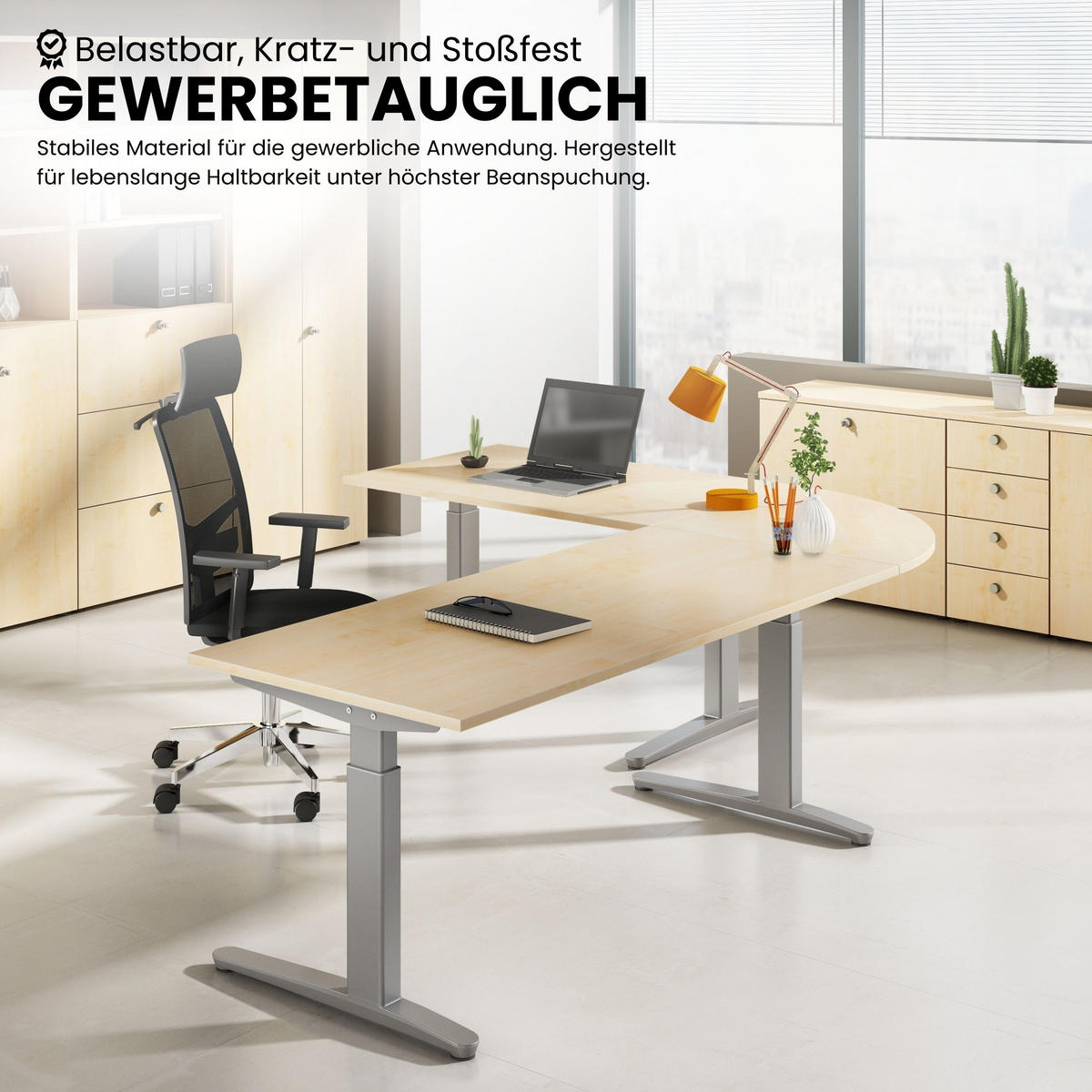 SCHREIBTISCH Serie-XB 80/120/74 cm in Graphitfarben/Graphitfarben - Graphitfarben, Holzwerkstoff (80/120/74cm) - bümö