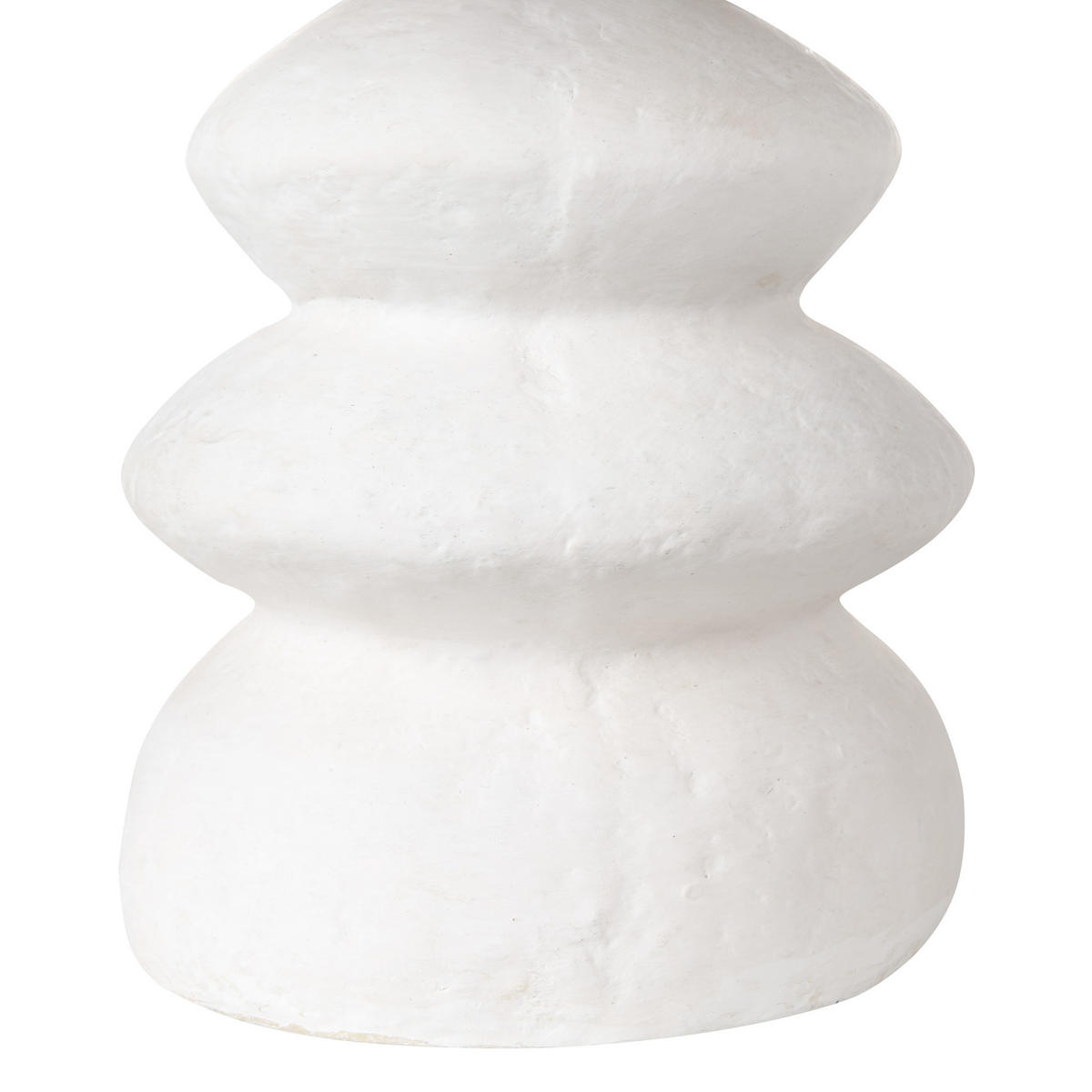 TISCHLEUCHTE Weiß Arapey - Weiß, Papier (23/23/39cm) - Beliani