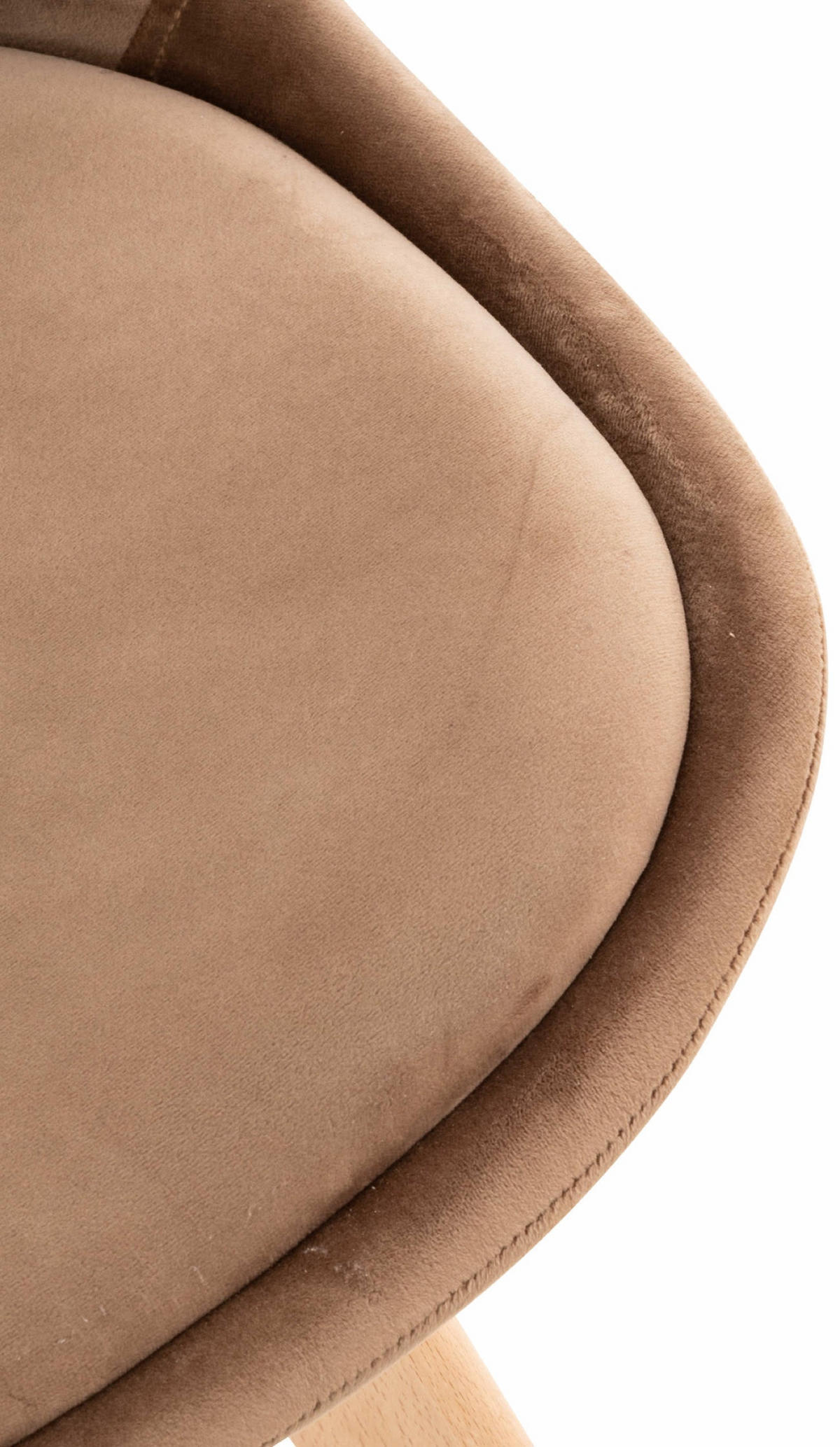 ESSZIMMERSTUHL Lines, Samt braun - Braun/Naturfarben, Holz/Textil (49/83/50cm) - TPFLiving