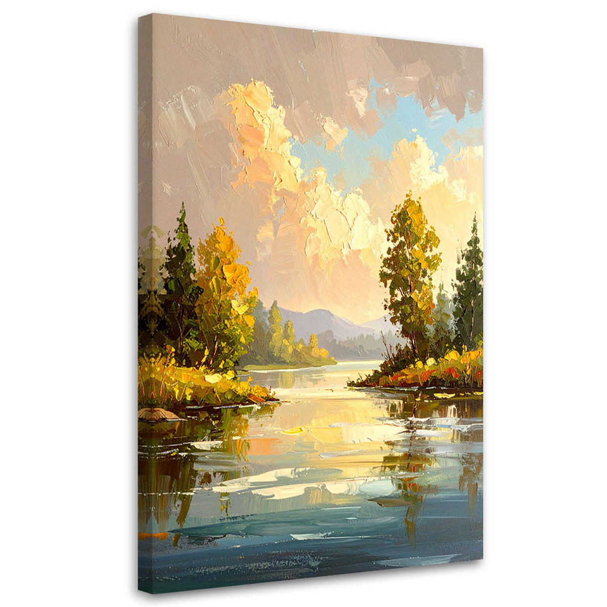 LEINWANDBILD Landschaften 30x45cm - Grün, Textil (30/45cm) - Feeby