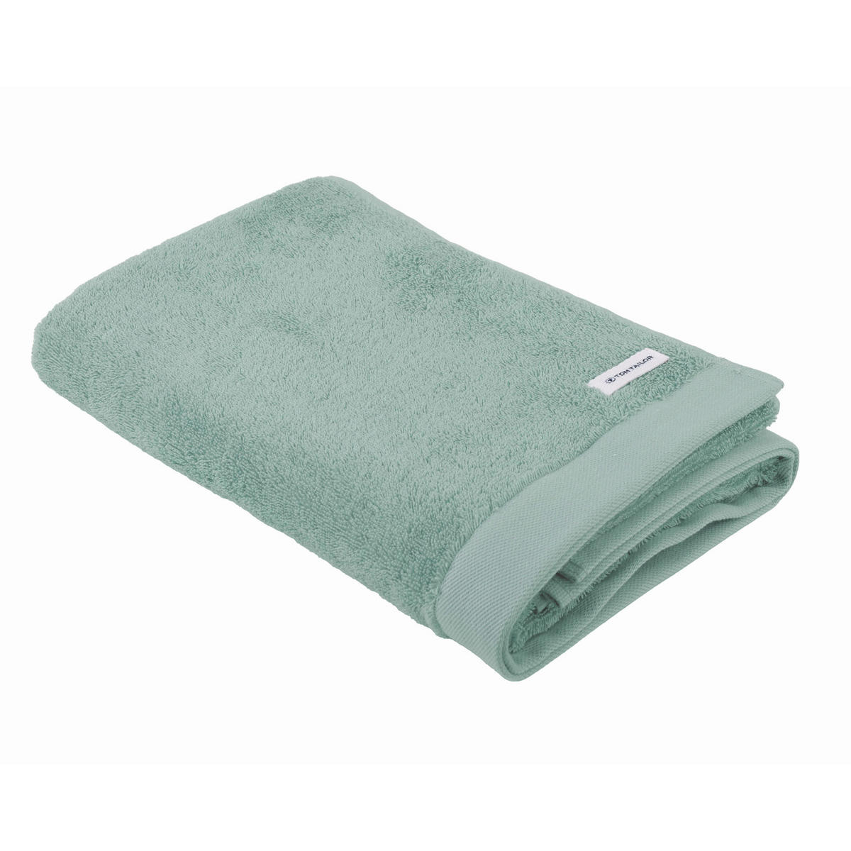 HANDTUCH-SET Color Bath, 12-tlg. Grün 100% Baumwolle - Grün, Naturmaterialien (60/120cm) - Tom Tailor