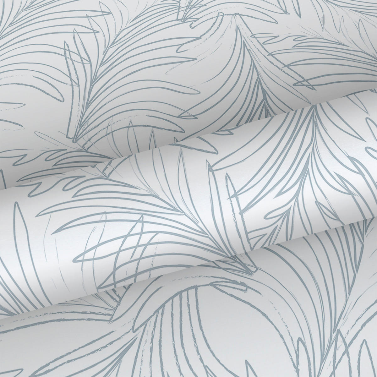TAPETE Federn 53 cm x 10 m - Weiß, Papier (53/1000cm) - Sanders & Sanders