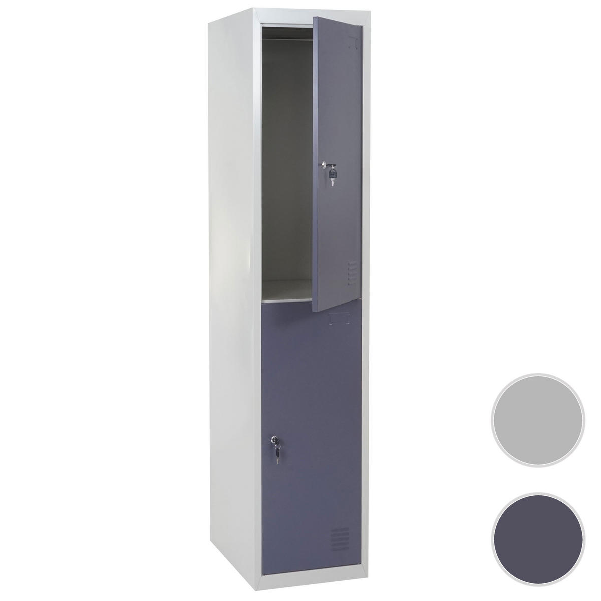 SCHLIESSFACH Grau - Grau, Metall (38/185/45cm) - MCW
