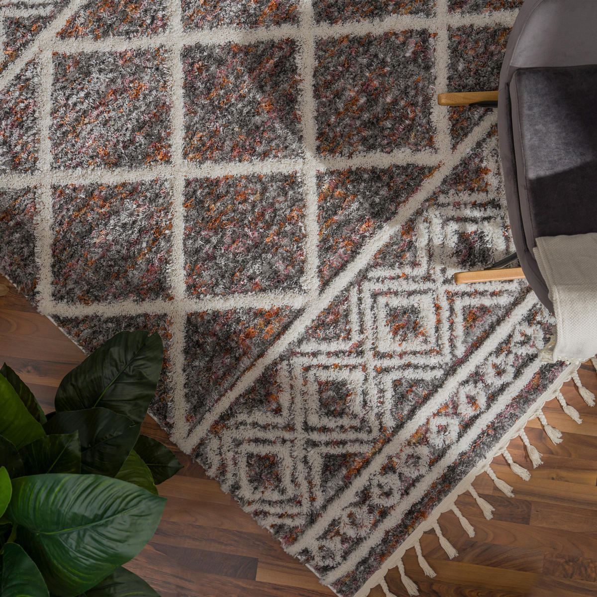 HOCHFLORTEPPICH 200/280 cm Monza 651 - Multicolor, Textil (200/280cm) - Paco Home