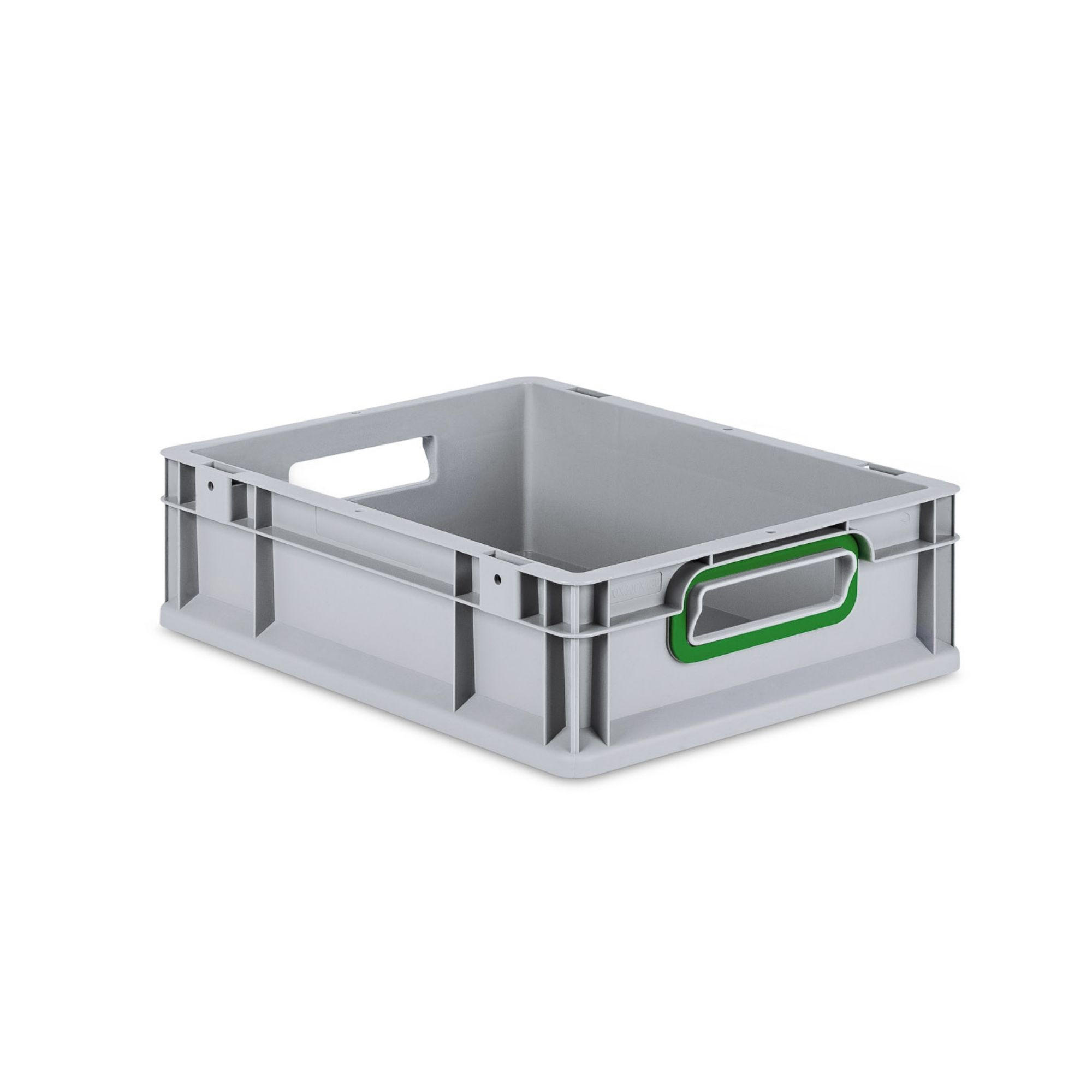 EUROBOX Nextgen Color 12x30x40cm 11 Liter Griffe Grün Offen - Grün, Kunststoff (30/12/40cm) - PROREGAL