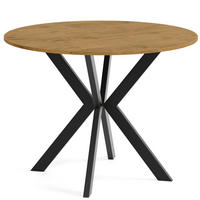 TISCH Schwarz EWA Ausziehbar - Eichefarben/Schwarz, Holzwerkstoff (90/90/76cm) - Sepro Meble