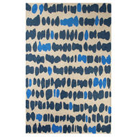 TEPPICH Flachgewebe LOLA Blau 140x200 cm - Blau, Textil (140/200cm) - Novatrend