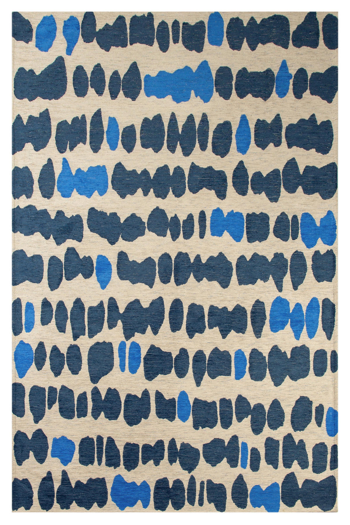 TEPPICH Flachgewebe LOLA Blau 140x200 cm - Blau, Textil (140/200cm) - Novatrend