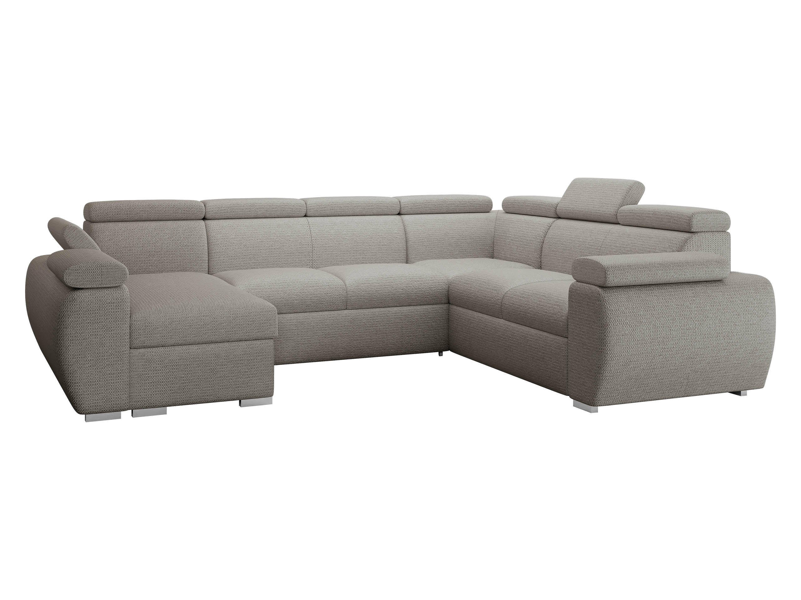 Mirjan24 Wohnlandschaft Greige 325x98x260 cm