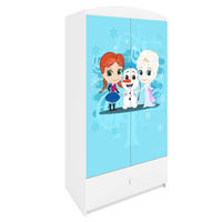 KINDERKLEIDERSCHRANK Eisberg 90/175/52 - Weiß, Holzwerkstoff (90/175/52cm) - Kocot Kids
