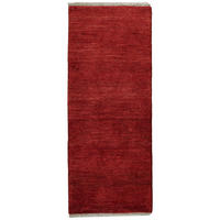 TEPPICH Gabbeh Rot 199/79 cm Schurwolle - Rot, Textil (79/199cm) - Looma
