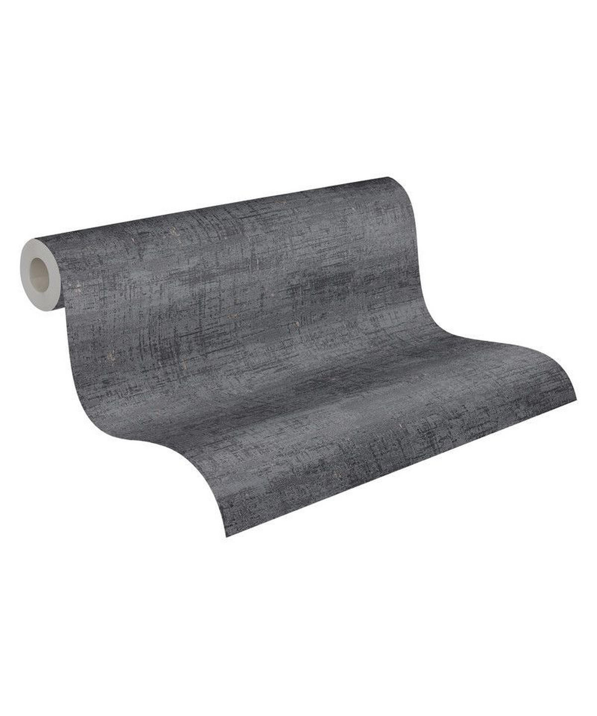 VLIESTAPETE Schwarz 53/1005 cm - Schwarz, Textil (53/1cm) - KUNSTLOFT