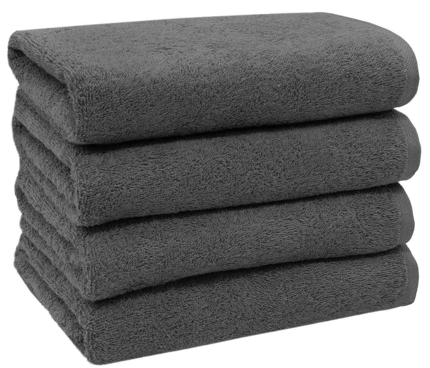 HANDTÜCHER, 4er-Set, 50x100 cm, 100% Baumwolle, Grau - Graphitfarben, Textil (50/100cm) - Zollner