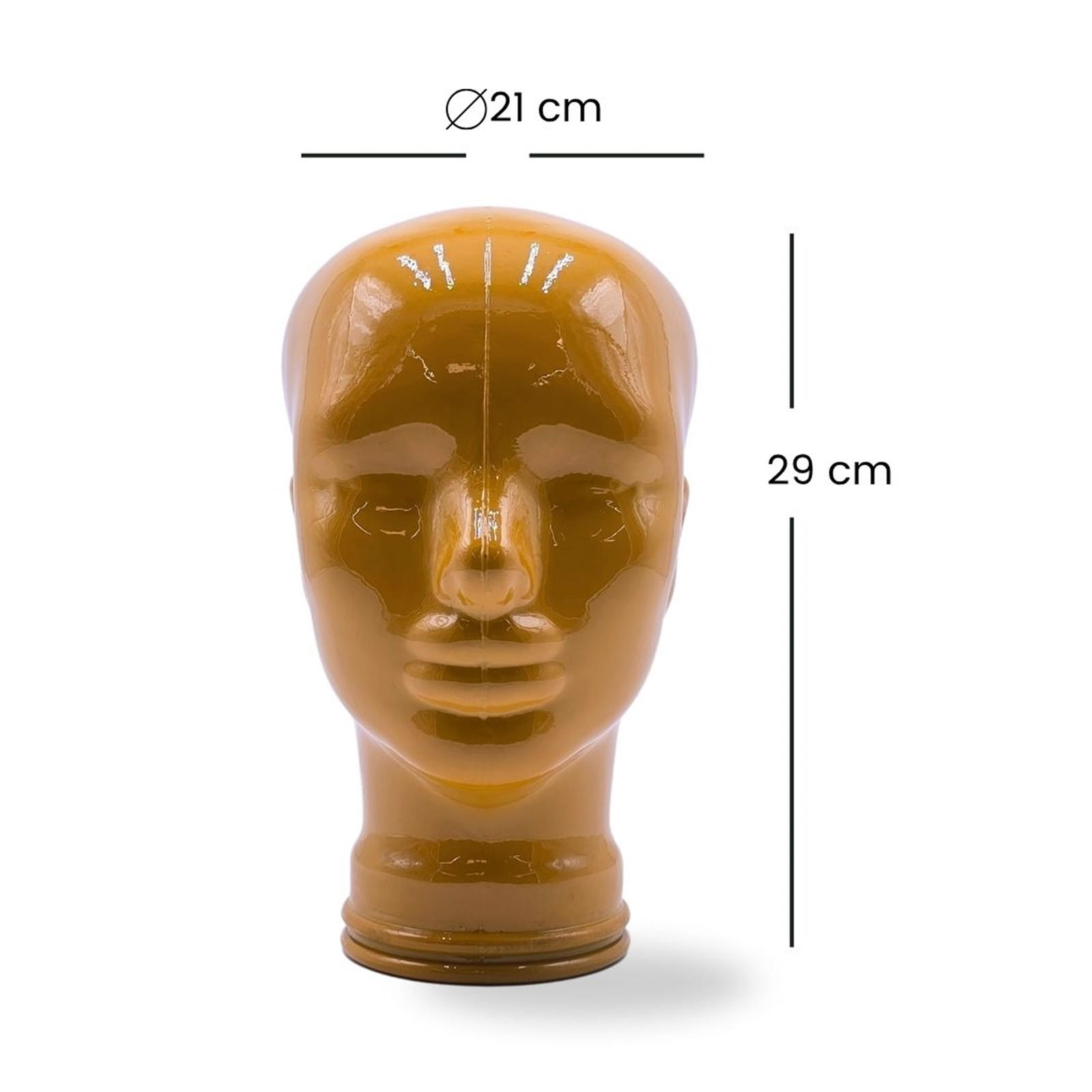 KOPFHÖRERSTÄNDER DYLAN Glas OP1 gelb - Dunkelgelb, Glas (21/29/21cm) - DESIGN DELIGHTS
