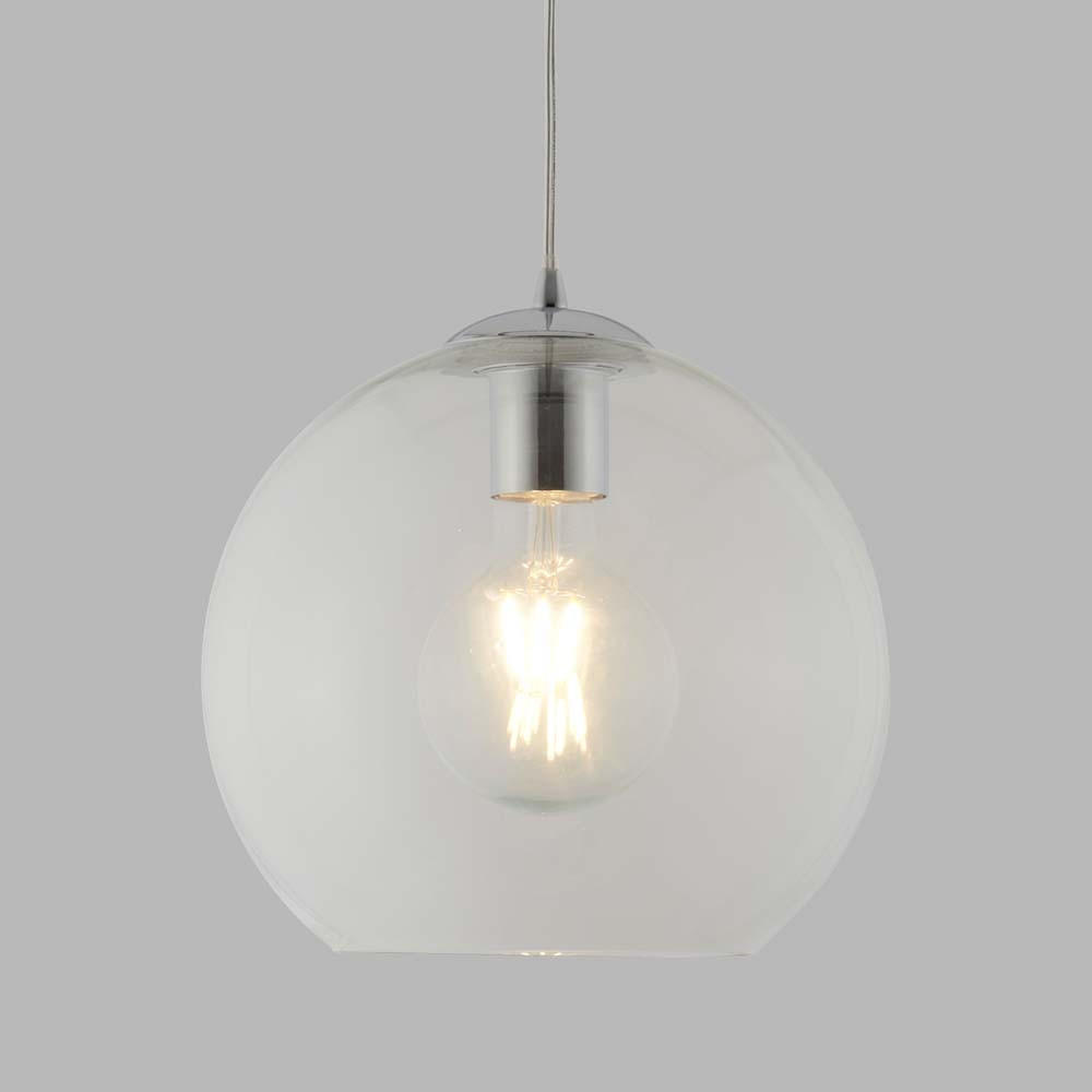 PENDELLEUCHTE Metall Chrom Klar - Klar, Glas (25/25/120cm) - SearchLight