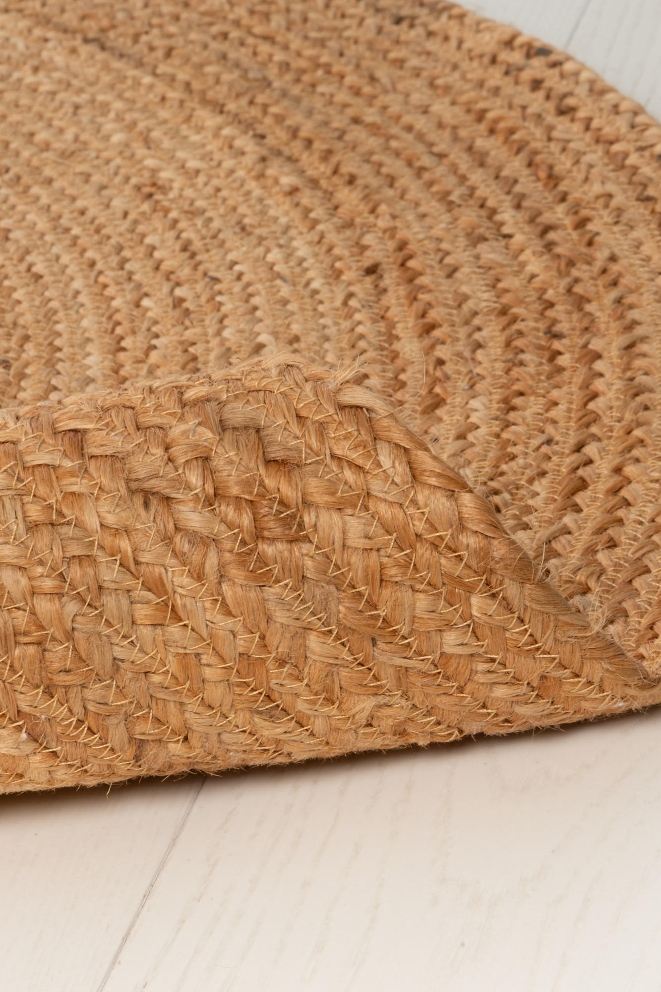 JUTE-TEPPICH Teddybär Ø 120 cm - Braun, Naturmaterialien (120/127cm)
