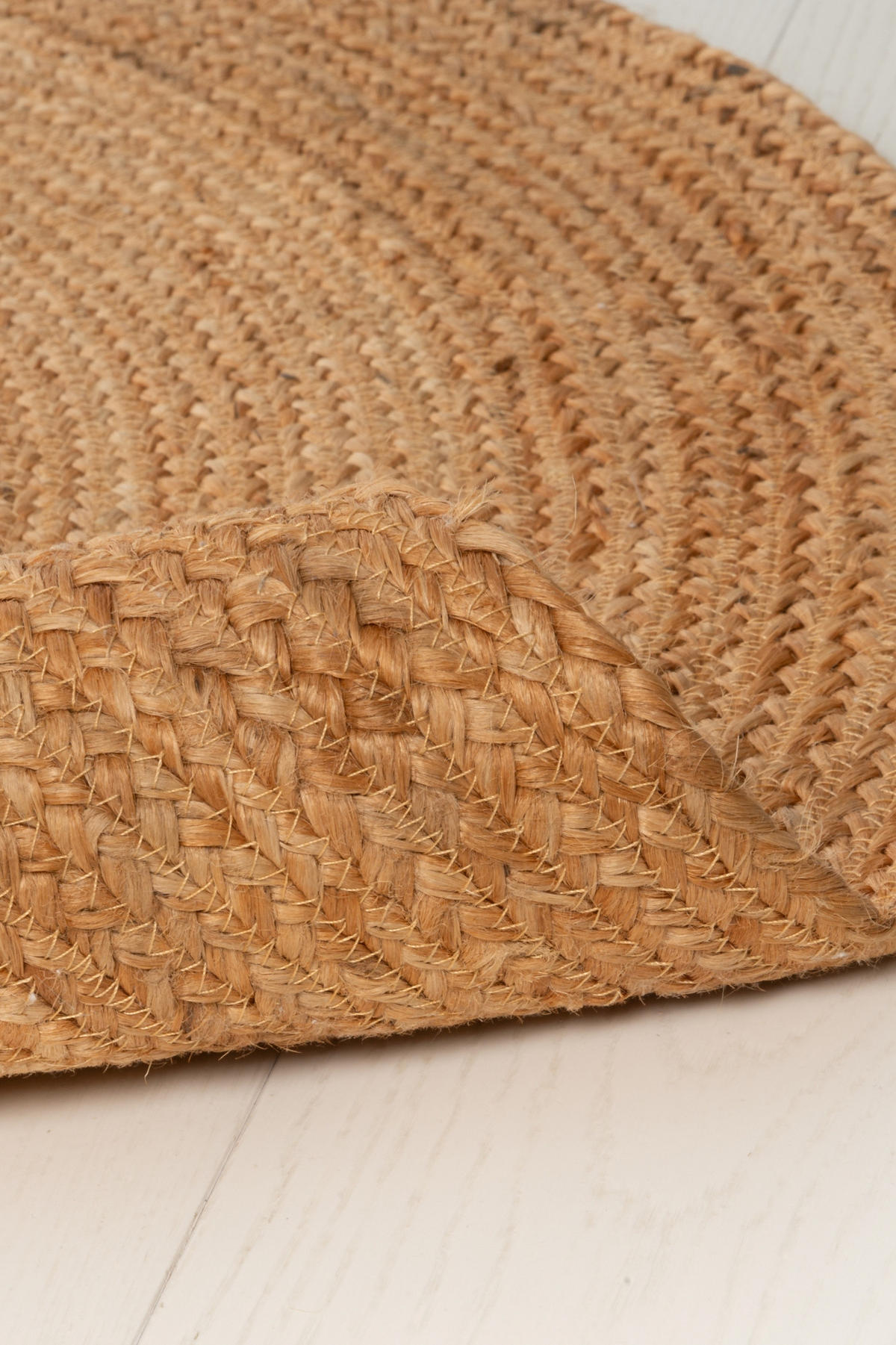 JUTE-TEPPICH Teddybär Ø 120 cm - Braun, Naturmaterialien (120/127cm)