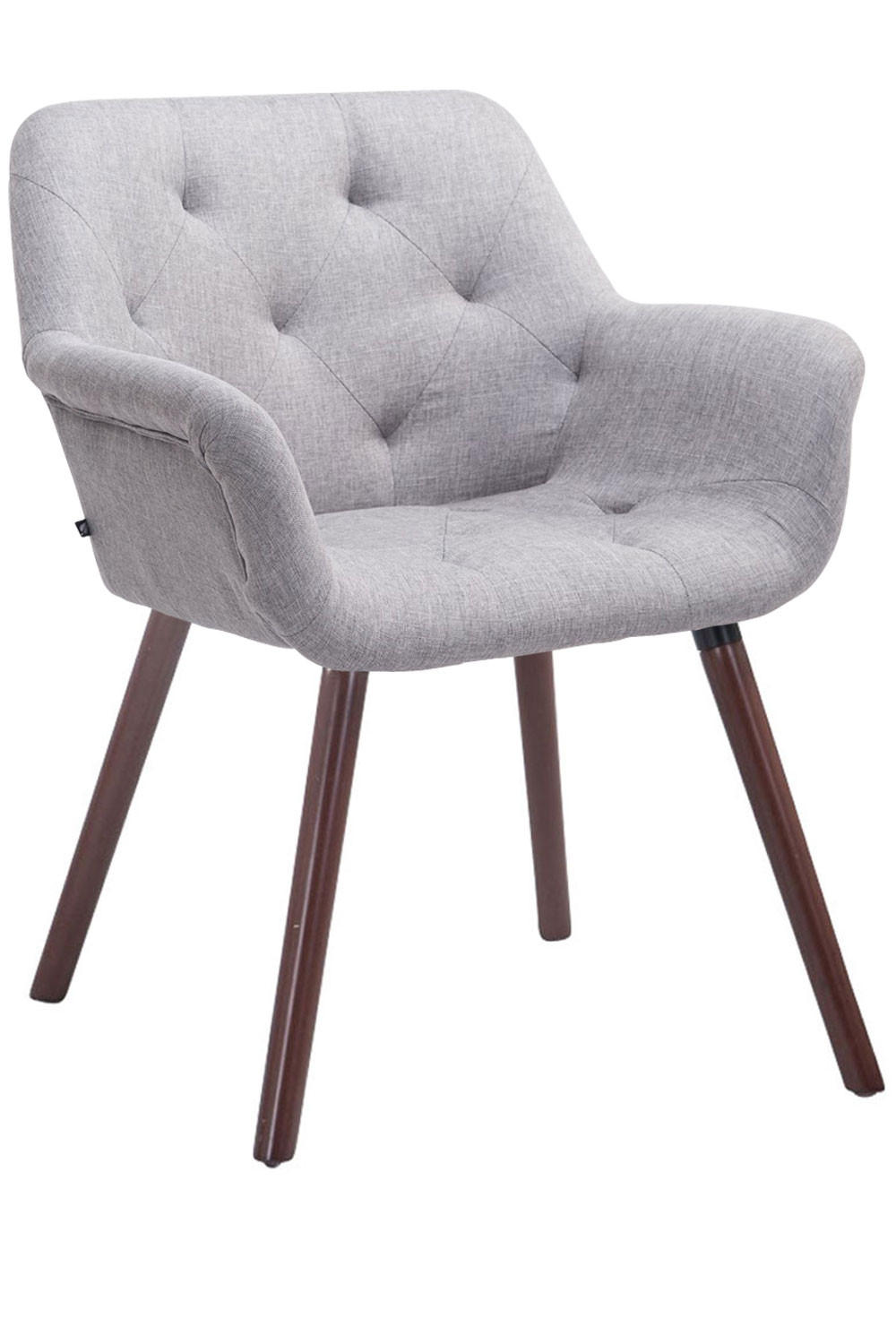 WOHNZIMMERSTUHL Stoff grau - Grau, Textil (67/83/60cm) - CLP
