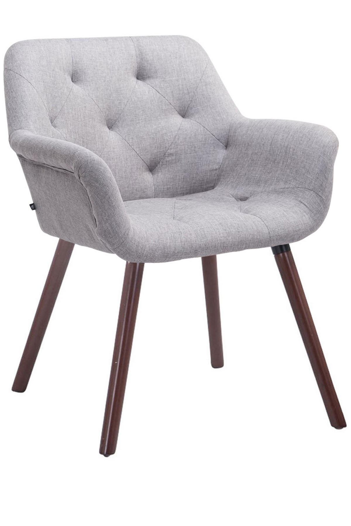 WOHNZIMMERSTUHL Stoff grau - Grau, Textil (67/83/60cm) - CLP