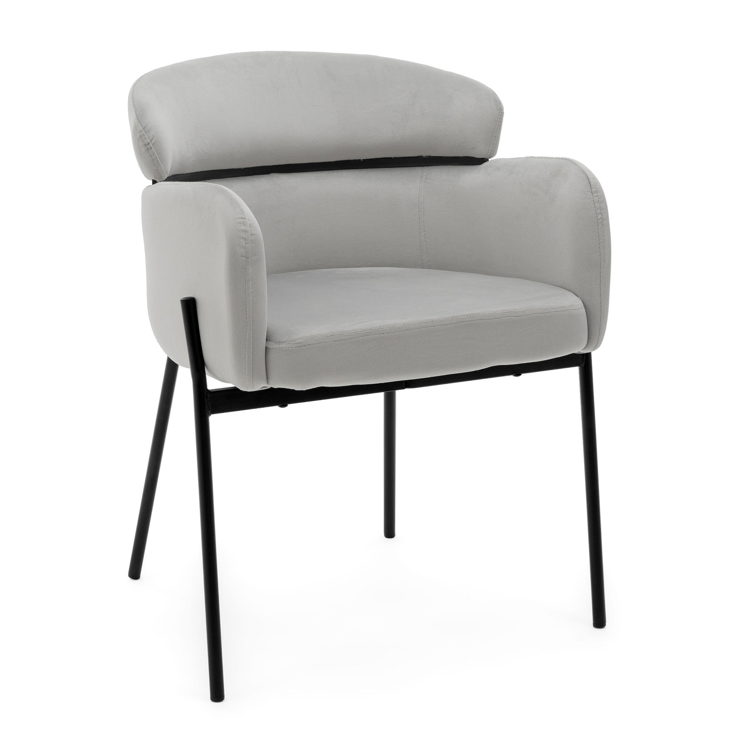 NEW Home Stuhl Hellgrau 62x80x61 cm