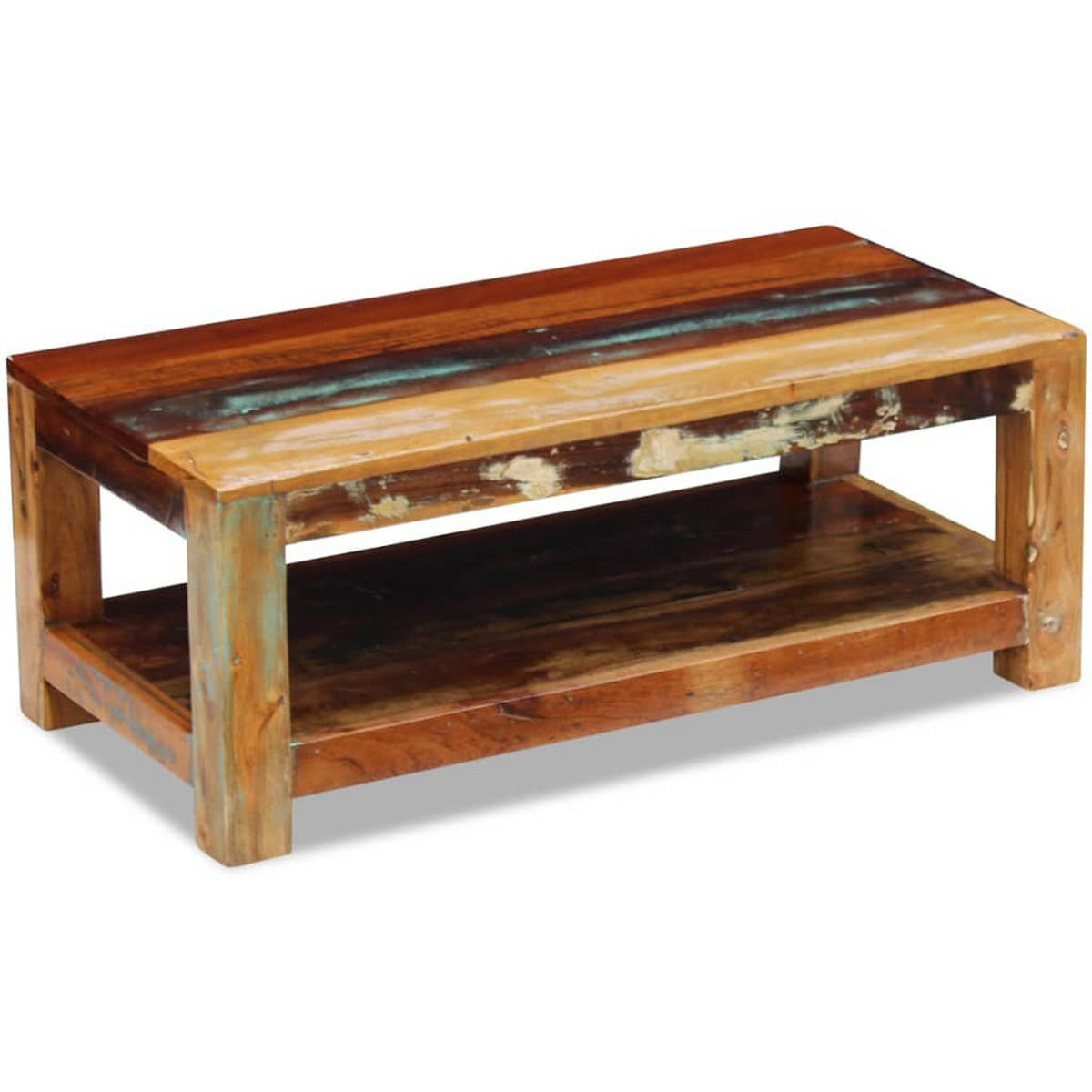COUCHTISCH Altholz Massiv 90x45x35 cm - Braun, Holzwerkstoff (90/90/35cm) - furnicato