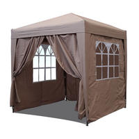 FALTPAVILLON 2,5x2,5m Graubeige - Beige, Metall (250/245/250cm) - QUICK STAR