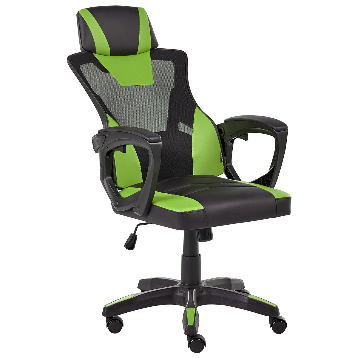 BÜROSTUHL Kunstleder Limettengrün Ignis - Limette, Kunststoff (60/112/60cm) - Beliani