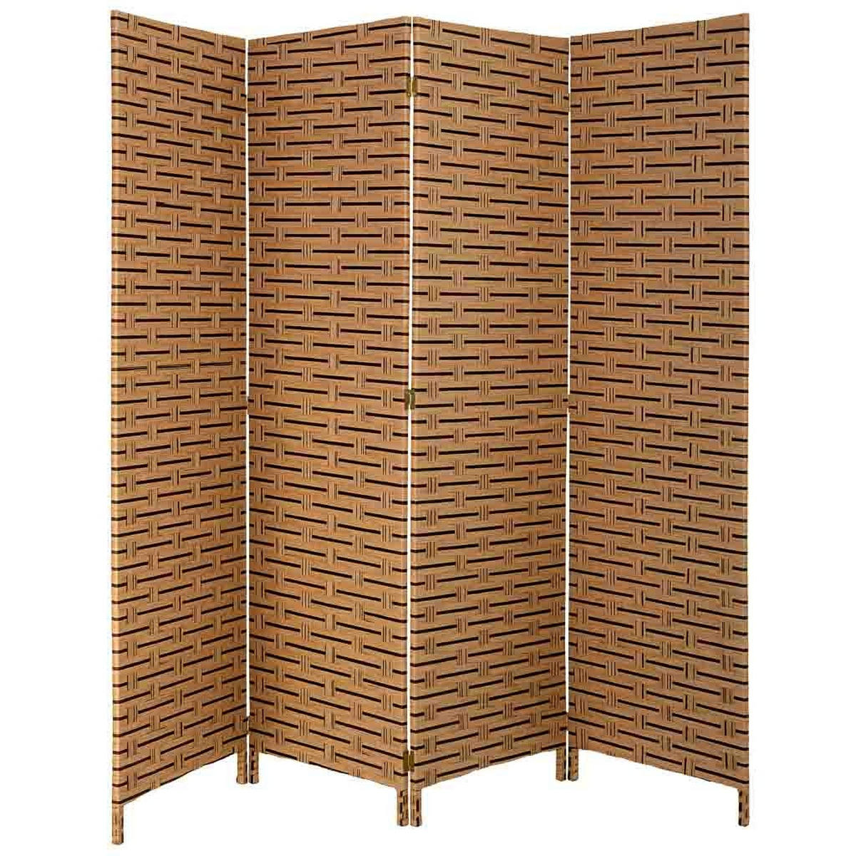 PARAVENT aus geflochtenem Papier mit 4 PANEELE, 3x180cm - Sandfarben, Papier (200/180/3cm) - Wanderlust