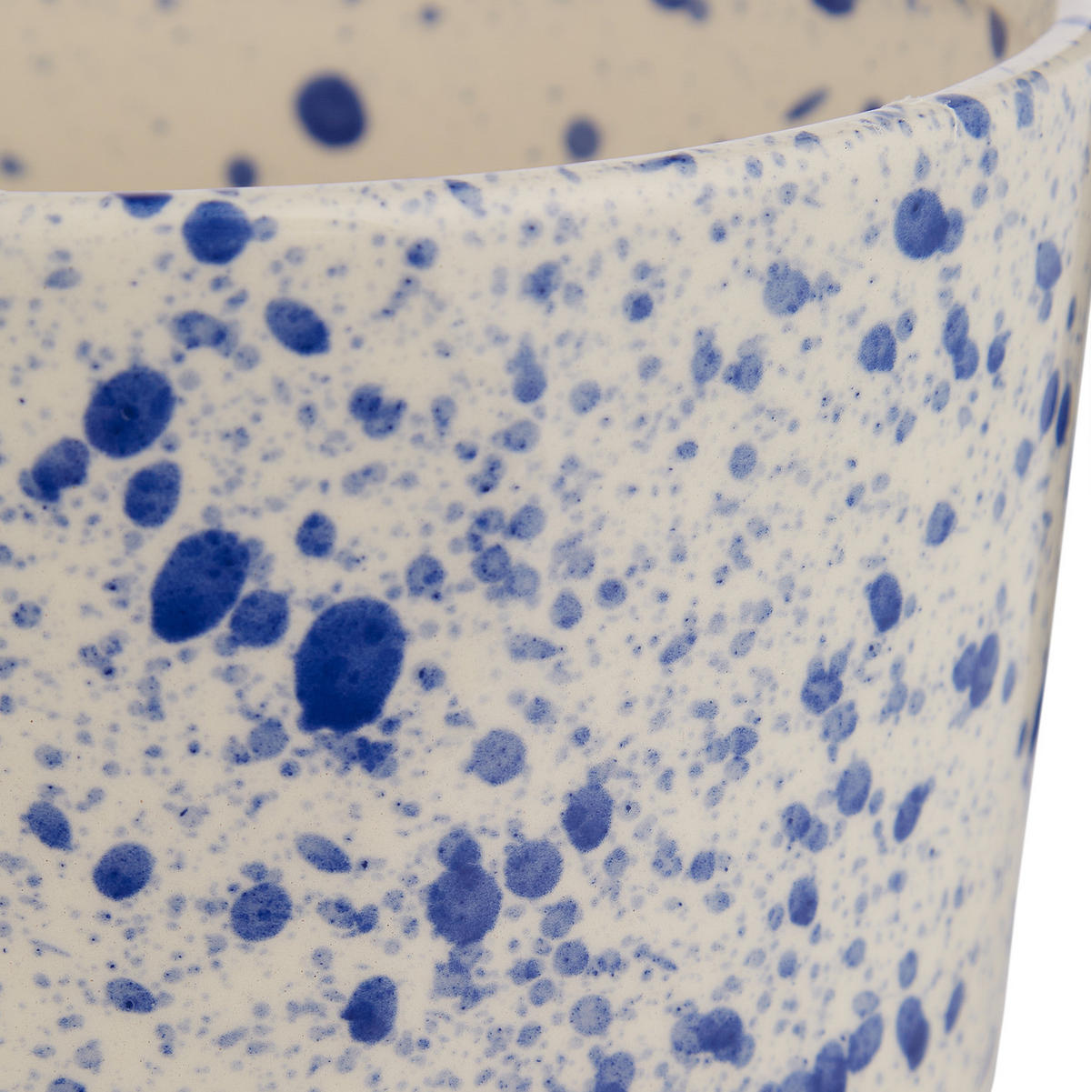 BLUMENÜBERTOPF (2-teilig) Splash - Blau/Beige, Stein (15cm) - Butlers