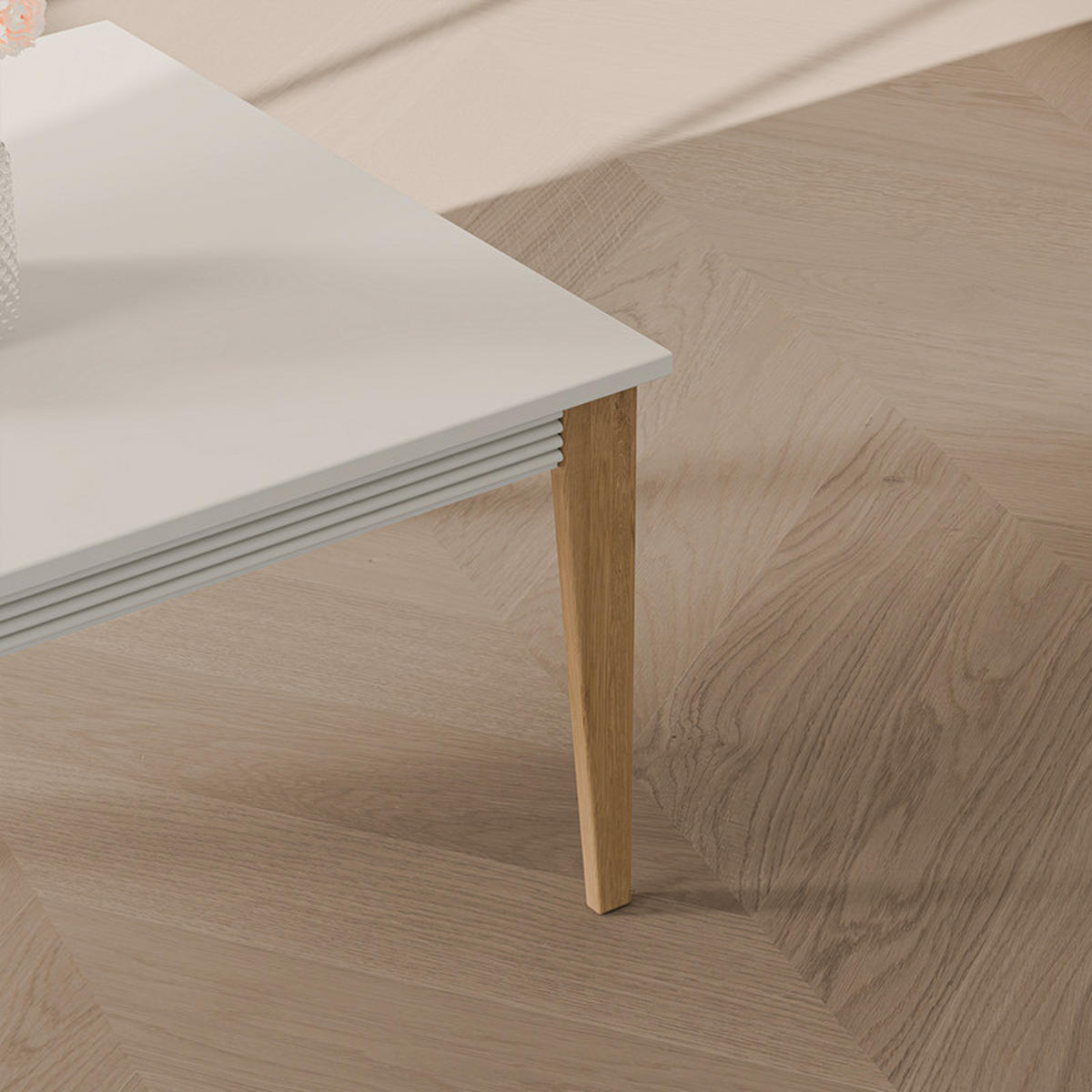 COUCHTISCH DIUNA 90/68/40 cm, rechteckig, Kaschmir - Kaschmir, Eichenholz/Holzwerkstoff (68/90/40cm) - Idohome