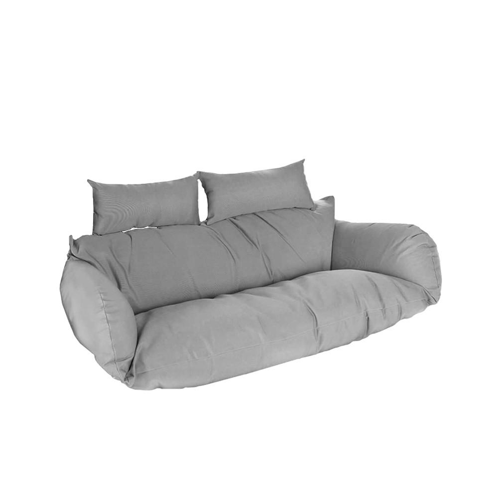 KISSEN TWIN - Grau - Grau, Kunststoff (41/45/105cm) - Home Deluxe