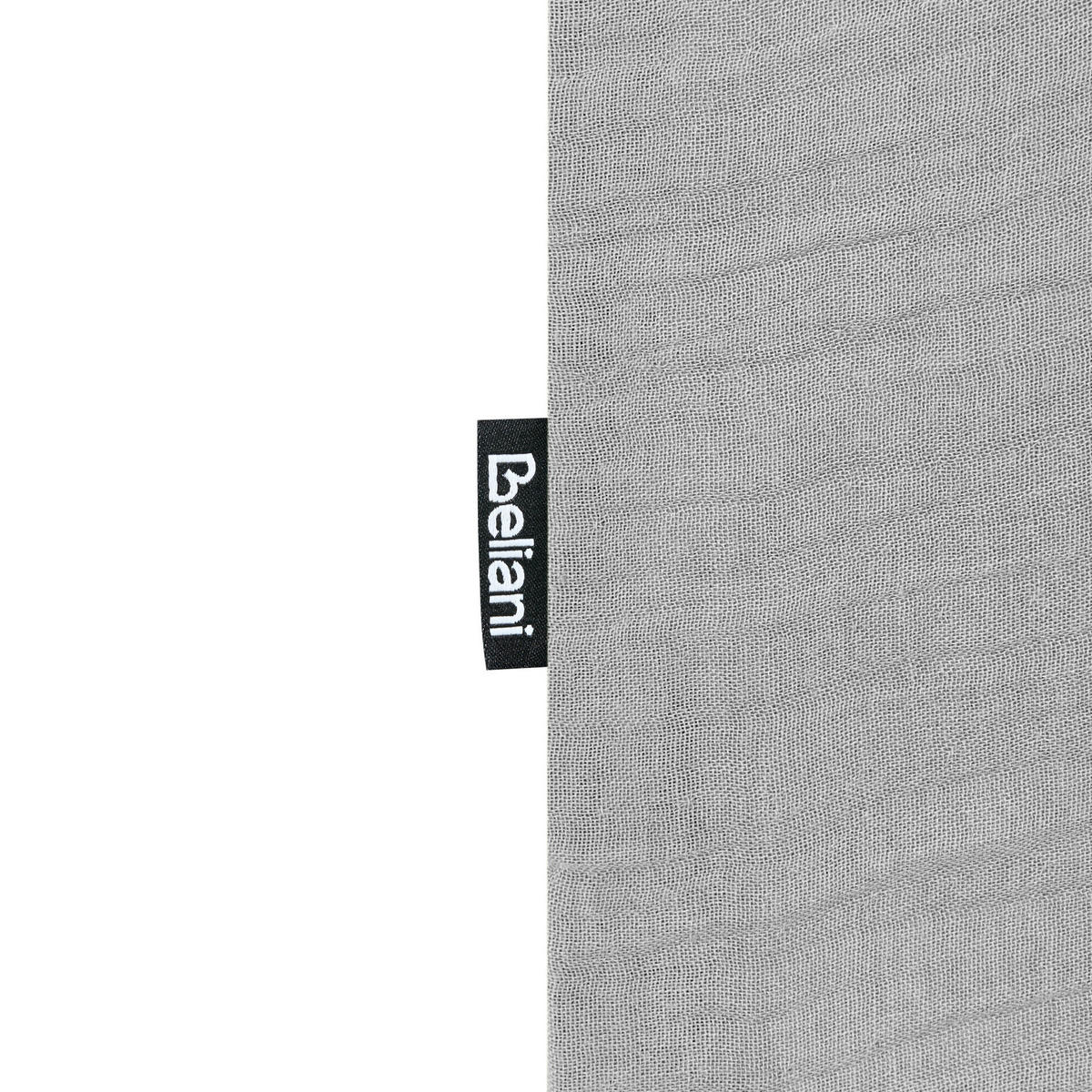BETTWÄSCHE-SET 150/200 cm Baumwollmusselin Hellgrau Sumner - Hellgrau/Grau, Textil (150/200cm) - Beliani
