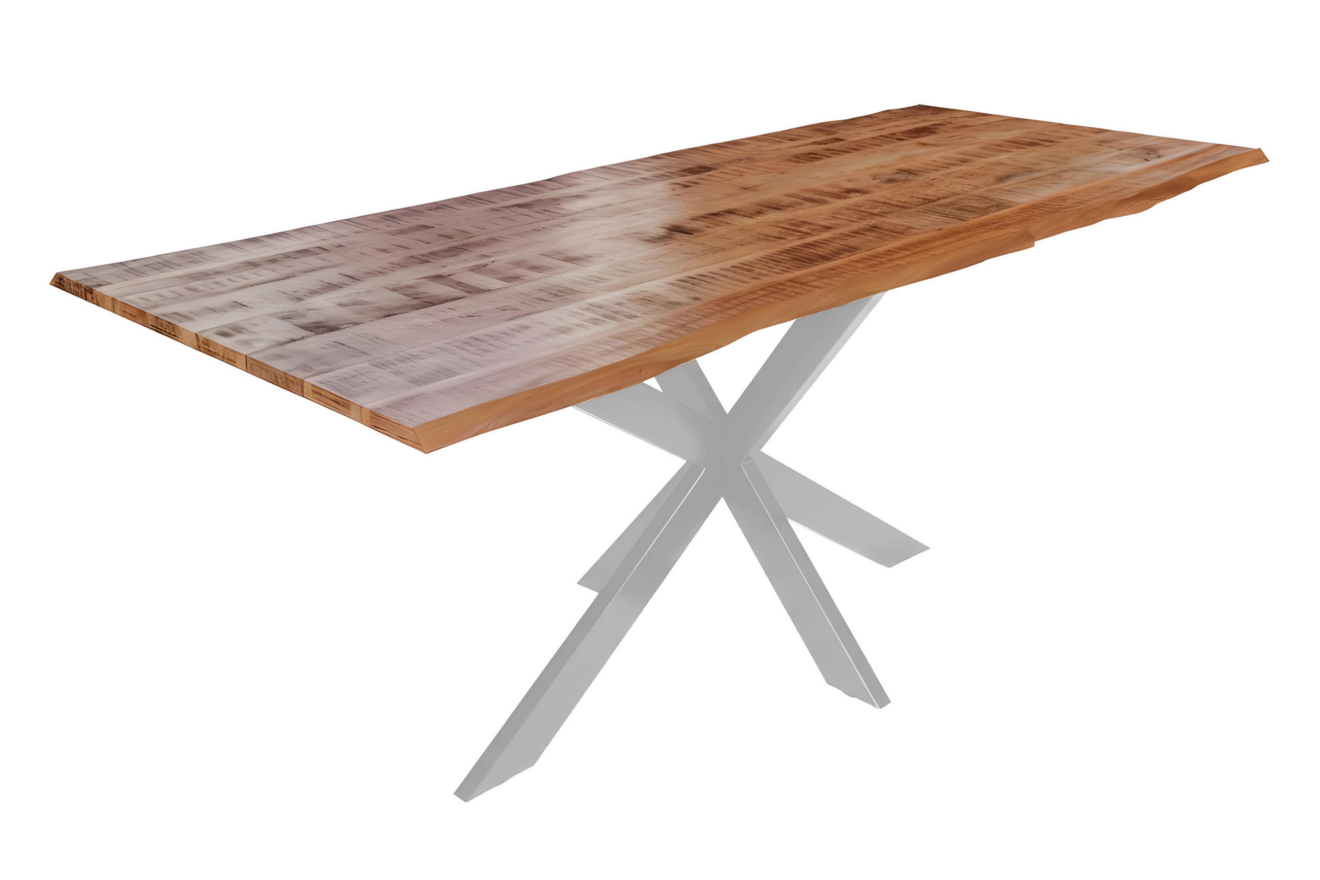 ESSTISCH DORA U - Beige/Silberfarben, Holz (100/200/77cm) - SAM