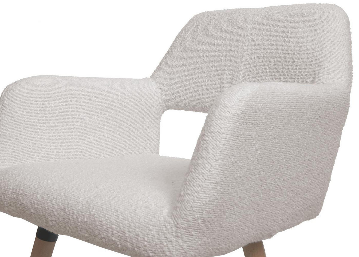 ESSZIMMERSTUHL Cremeweiß - Creme/Weiß, Textil (56/80/53cm) - MCW