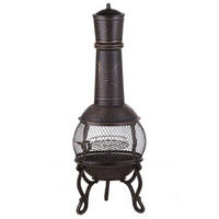 FEUERSTELLE Messing Stahl Tacora - Messingfarben/Goldfarben, Metall (37/105/37cm)