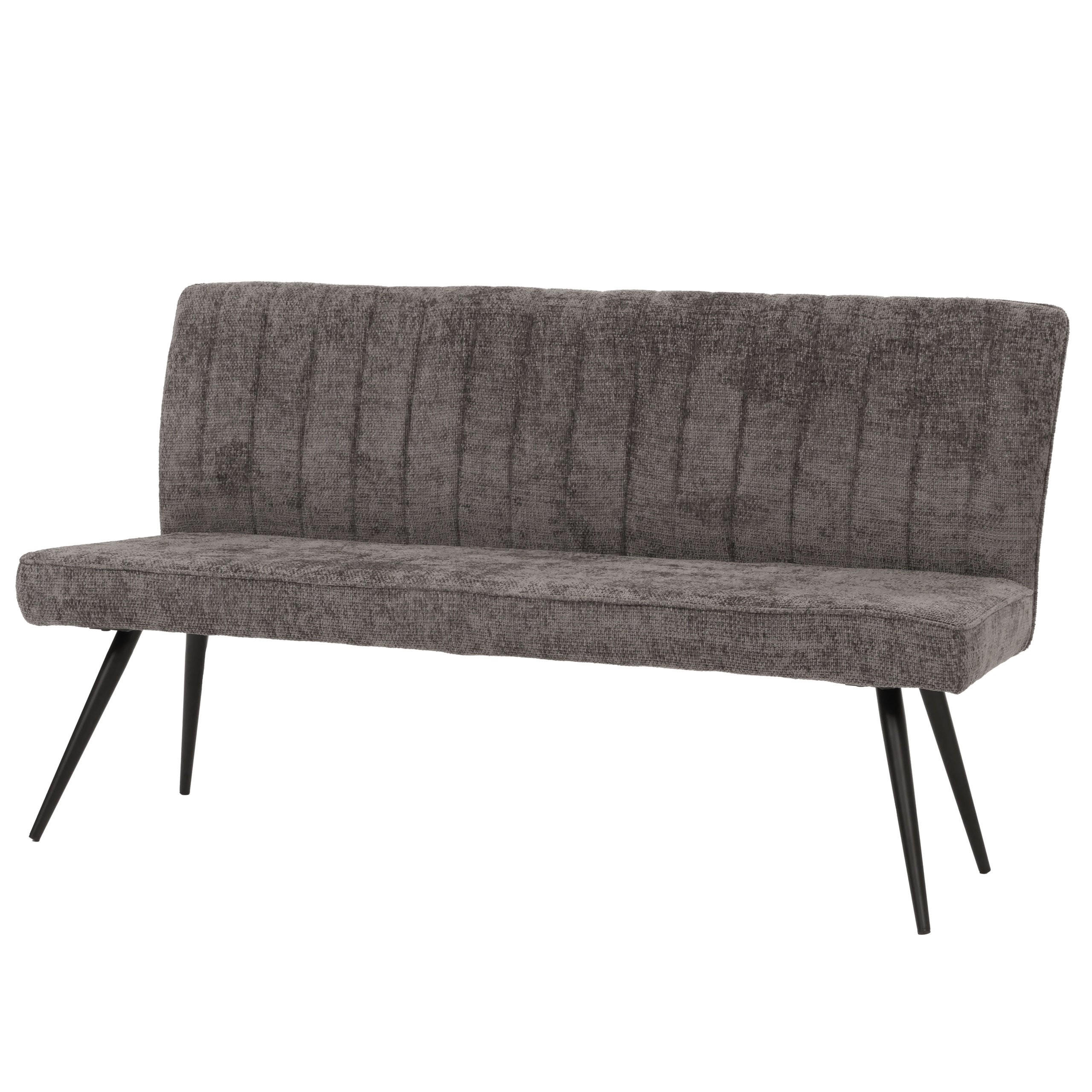 SITZBANK Grau - Dunkelgrau/Grau, Textil (160/90/60cm) - MCW