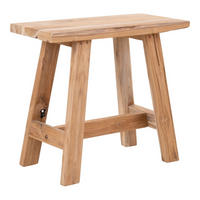 BANK Barcelona Teak Natur - Naturfarben, Holz (50/45/25cm) - tinkaro