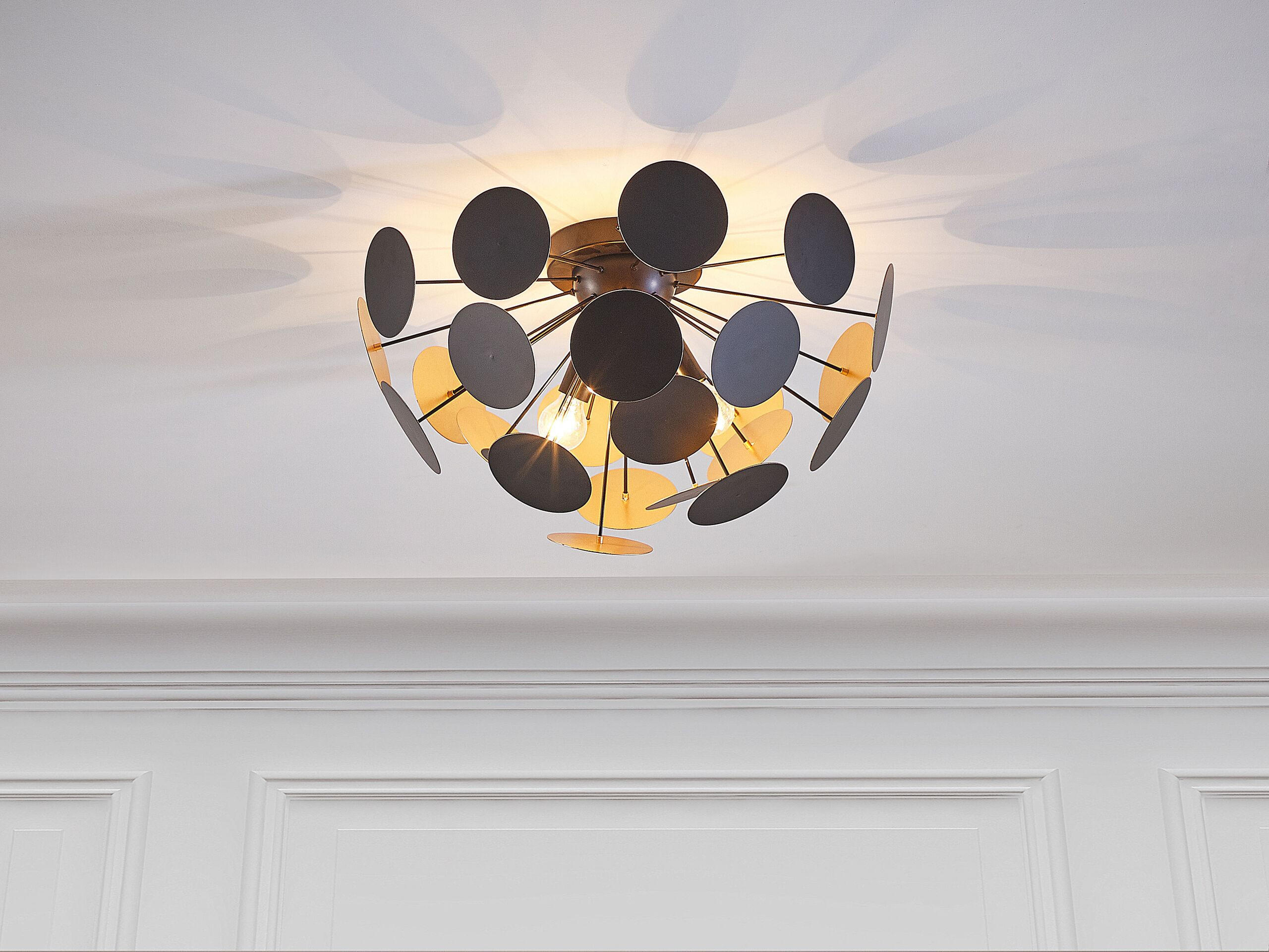 HÄNGELEUCHTE Maritsa 44/44/129 cm - Schwarz, Metall (52/52/28cm) - Beliani