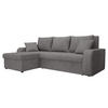 ECKSOFA Kris Lux - Greige/Schwarz, Holz/Kunststoff (238/147cm) - MIRJAN24