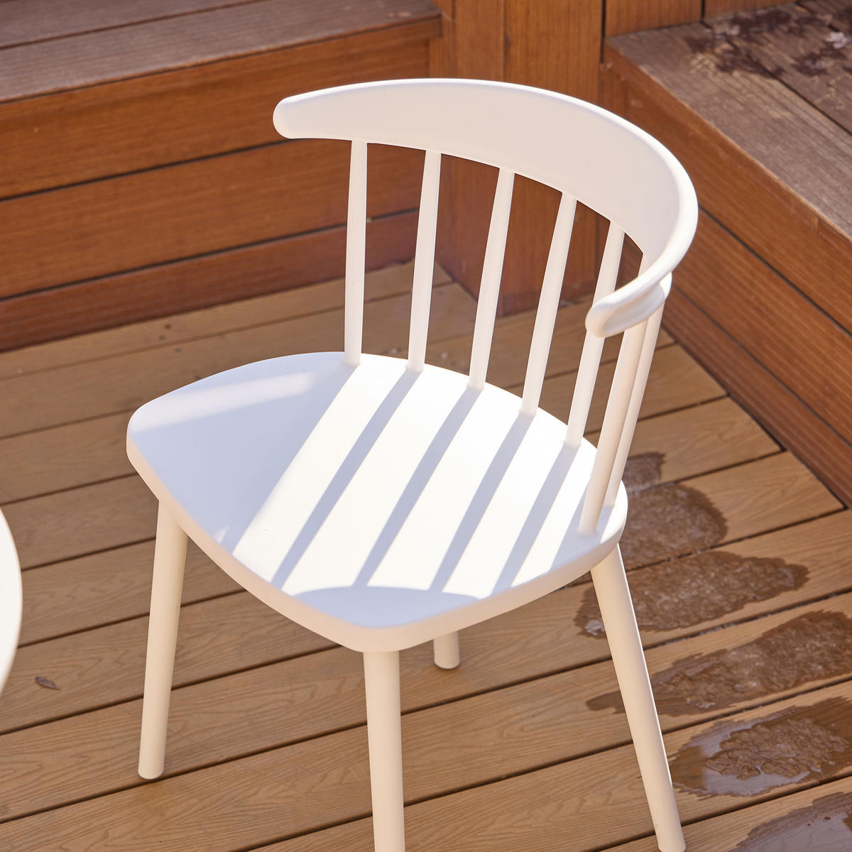 STUHL 4er-Set Polypropylen Weiß - Weiß, Kunststoff (46.5/75/41.5cm) - Nordlys