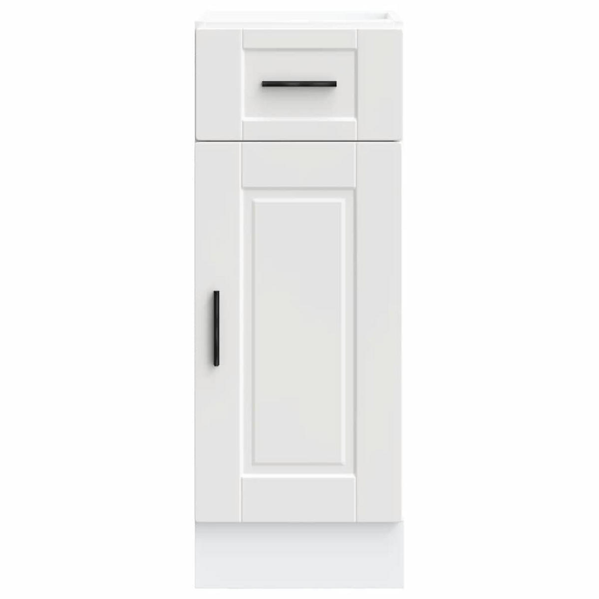 KÜCHENUNTERSCHRANK Porto mit Schublade, Tür 30/46/81,5 cm aus Holzwerkstoff Weiß - Weiß, Holz (30/81.5/46cm) - vidaXL